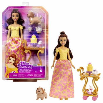 Disney Princess Bella Fiesta del Té Muñeca con Accesorios +3 años