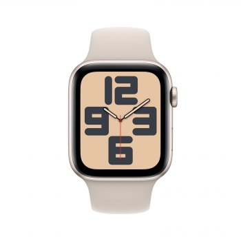 Apple Watch Series 9 GPS, 45mm Caja de Aluminio Blanco estrella con Correa Deportiva Blanco estrella