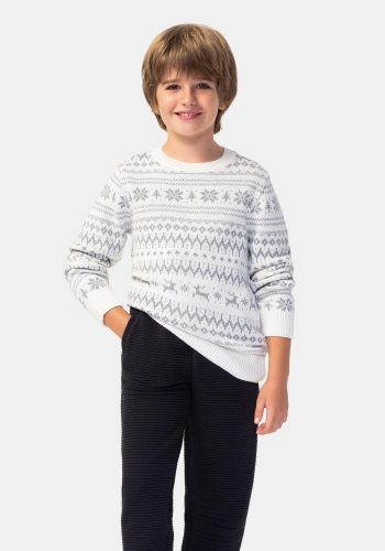 Jersey de manga larga con estampado navideño Infantil TEX