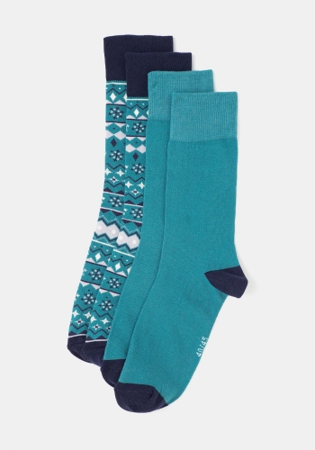 Pack 2 calcetines estampado y liso Unisex TEX