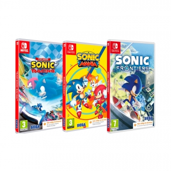 Pack Team Sonic Racing, Sonic Mania Plus y Sonic Frontiers para Switch