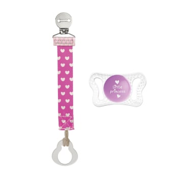 Set de Chupete de Silicona + Sujetachupetes Chicco