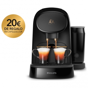 Cafetera Philips L'Or Barista System Latte con Espumador de Leche LM8014/60 para Cápsulas L'Or y Nespresso