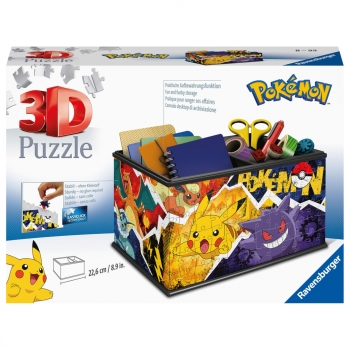 Pokémon - Puzzle 3D Organizador Storage Box Pokémon +8 años