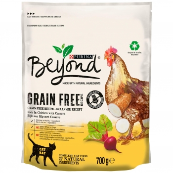 Pienso de pollo para gato adulto Purina Beyond Grain Free 700 g
