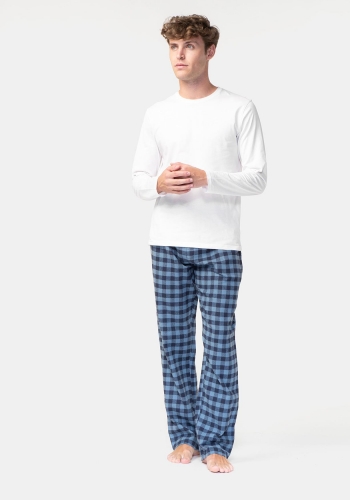 Pantalón de pijama con franela de cuadros de Hombre TEX