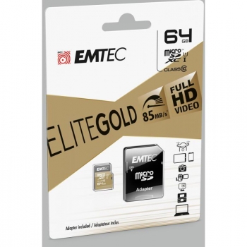 Tarjeta de Memoria Emtec Elite Gold Micro SD 64GB