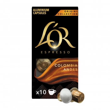Café Colombia en cápsulas L'Or Espresso compatible con Nespresso 10 unidades de 5,2 g.