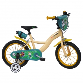 Bicicleta Infantil Toplife , 14'' , Marron/verde