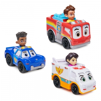 Disney - Pack de 3 Vehículos Die Cast Die Cast de Unidad de Rescate +3 años