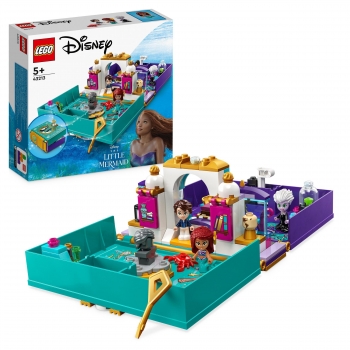 LEGO Disney Princess Libro de Cuento La Sirenita, Juegos de Construccion +5 años - 43213