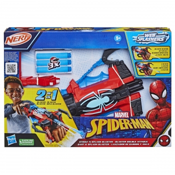 Spiderman - Lanzador Nerf de dardos y agua +5 años