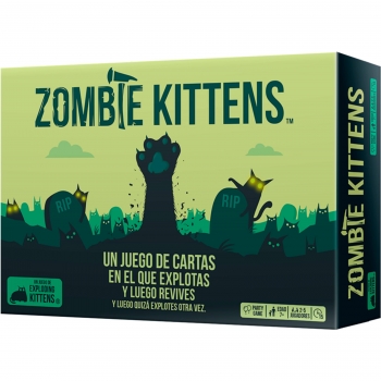 Asmodee Juegos Zombie Kittens,Juego de Mesa +7 años