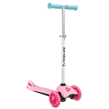 Patinete Cruise Toplife, 3 ruedas con luz +4 años, Rosa