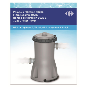 Bomba de Filtración para Piscina 3028L 2195 L/h Bestway
