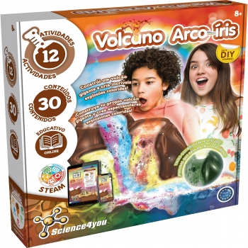 Scien4you Juego de Mesa Volcano Arco Iris +8 años