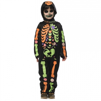 Disfraz Infantil, Esqueleto Chuches Brillante 5-7 años