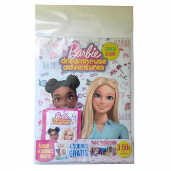 Starter Pack GGSS Barbie Dreamhouse Adventures Panini Álbum + 4 Sobres