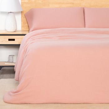 Funda Nordica de Algodón  3 Piezas Cama 180 cm  TEX HOME Sofia Rosa