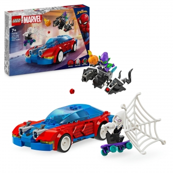 LEGO Disney Marvel Coche de Carreras de Spider-Man y Duende Verde Venomizado +7 años - 76279