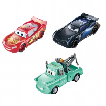 Cars - Disney Pixar Pack 3 Rayo Mcqueen/Mate/Jackson Storm Cambio Color