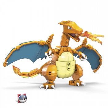 Mega Construx Pokémon Charizard Figura de 222 Bloques de Construcción de Juguete para Niños +8 años