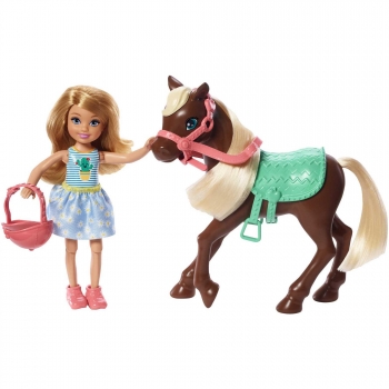Barbie Chelsea - Muñeca Rubia con Pony y Accesorios