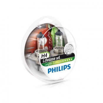 Set Lámparas Philips H4 Eco Longlife