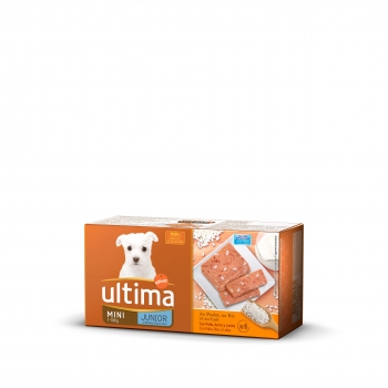 Comida húmeda para perro Mini cachorro Ultima 4 unidades de 150 g.