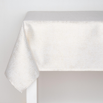 Mantel Efecto Brillante 150x250 cm TEX BASIC Blanco