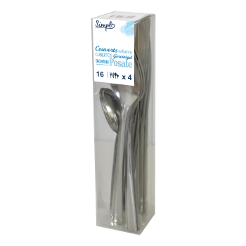 Cubertería de Acero Inoxidable de 16 pcs SIMPL