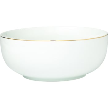Ensaladera de Porcelana Filo Dorado 24,5 cm CARREFOUR HOME