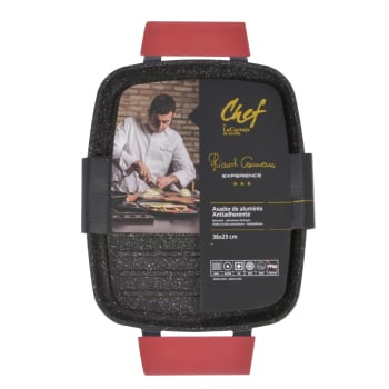 Asador Grill con Asas CHEF LA CARTUJA Ricard Camarena 36 cm - Negro