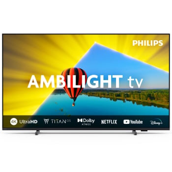TV LED AMBILIGHT 43" (109,22 cm) Philips 43PUS8079/12, 4K UHD, Smart TV, Dolby Atmos