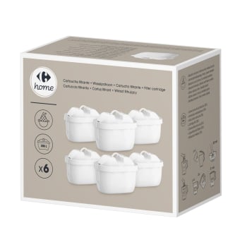 Set de 6 Cartuchos filtración de agua CARREFOUR HOME