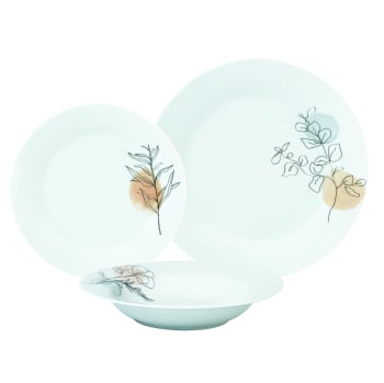 Vajilla de Porcelana 18 piezas SIMPL Trazo
