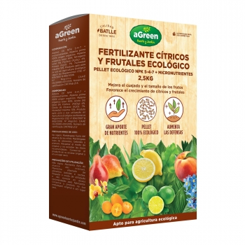Fertilizante Cítricos y Frutales Ecológico aGreen 2,5 kg.