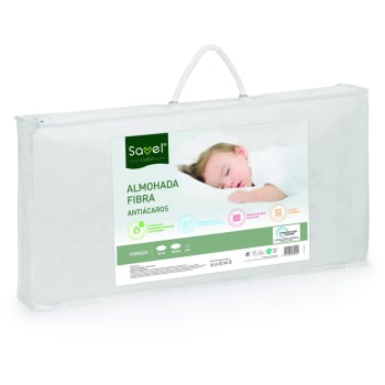 Almohada Fibra Antiácaros de Bebé Savel