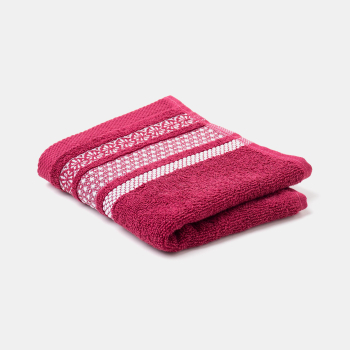 Toalla de Tocador Rizo de Algodón 30x50 cm TEX HOME Gaia Fucsia