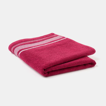 Toalla de Baño Rizo de Algodón 100x150 cm TEX HOME Gaia Fucsia