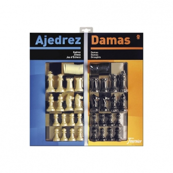 Fournier Tablero Damas/Ajedrez con Accesorios +3 años