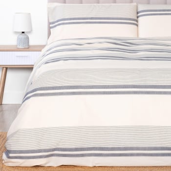 Funda Nórdica 3 Piezas de Algodón Cama 150 cm TEX HOME Kali Azul