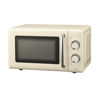 Microondas Carrefour Home HMOR20WC-25, 700 W, 20 L, 6 Niveles de Potencia - Crema