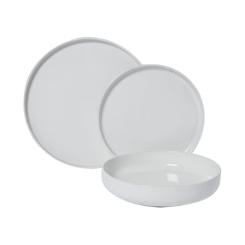 Vajilla en gres de 12 piezas CARREFOUR HOME Serenity - Beige