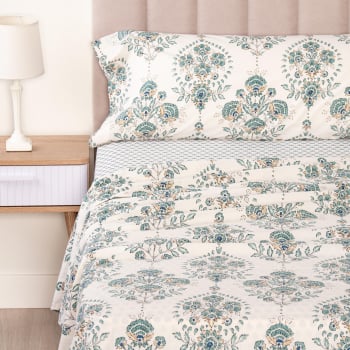 Juego de Sábanas de Algodón 3 Piezas Cama 90 cm TEX HOME