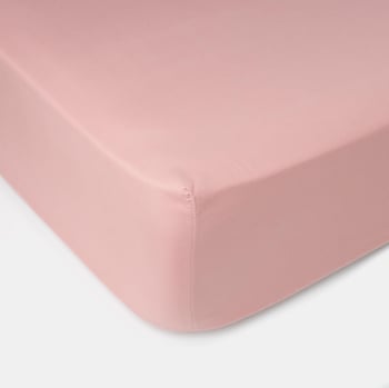 Sábana Bajera Ajustable Cama 150 cm TEX BASIC Microfibra Rosa