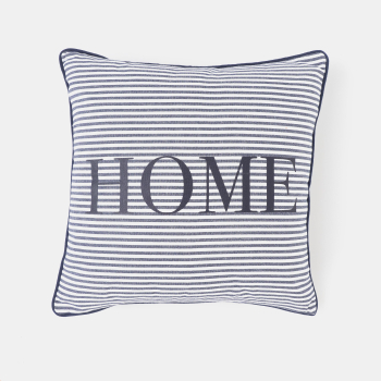Cojín Liso de Algodón 45x45 cm TEX HOME Negro