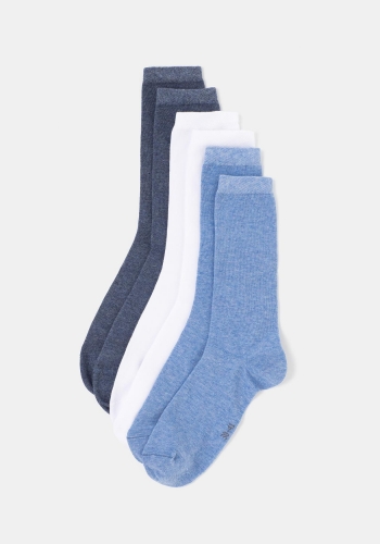 Pack de 3 calcetines de algodón sostenible TEX