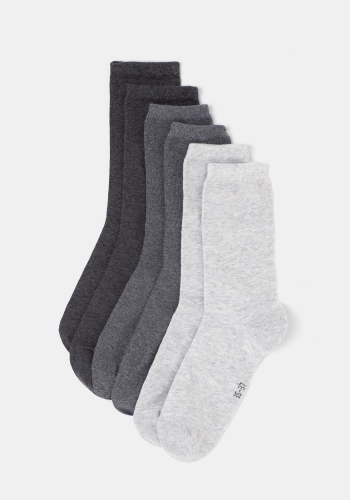 Pack tres calcetines de algodón sostenible TEX