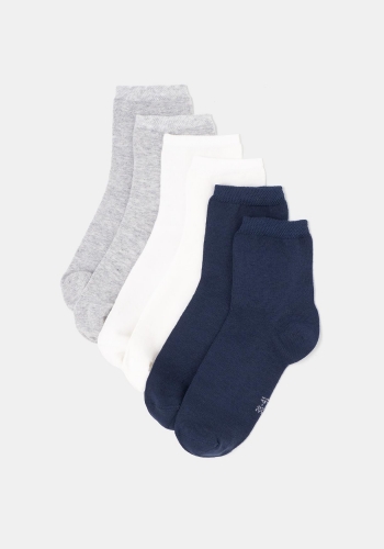 Pack 3 calcetines tobilleros lisos sostenibles de Mujer TEX